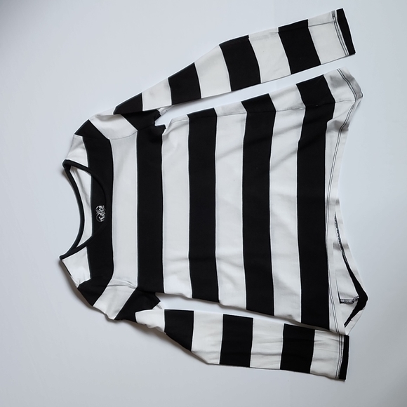 Justice Kids Two Piece Striped Long Sleeve + Sequin Vest - Picture 3 of 9